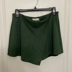 Dark green vestique skort